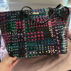 Large Kate Spade Tote Print! 💗💜💙🩵 Brief Case or Diaper bag